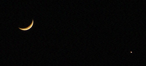 Moon and Venus 2